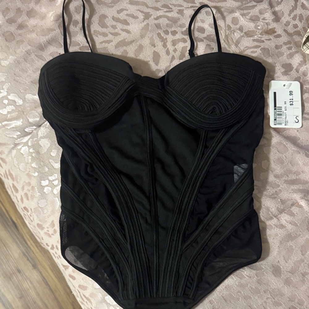 Elegant Black Women's Bodysuit
